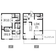 東大友町戸建賃貸住宅の間取り画像