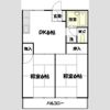 鍬田ハイツⅢの間取り画像