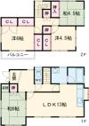 上大野貸家の間取り画像