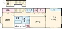 Leo・Takedamachiの間取り画像