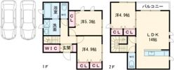 アンプラント東阿保 B棟の間取り画像