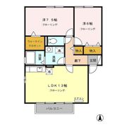 花花弐番館の間取り画像