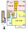 当麻寺МKコートVの間取り画像