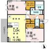 D-resena花ヶ島の間取り画像