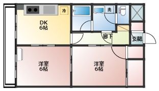 メゾン・ドゥ・ヴァン上赤江の間取り画像