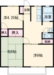 クリヤマハイツCの間取り画像