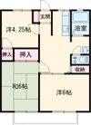 クリヤマハイツCの間取り画像