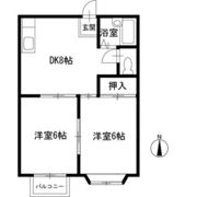ハイツKの間取り画像