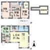 川口市桜町貸家戸建ての間取り画像