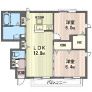 ヴィア・ラッテア Bの間取り画像