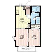 グリーンフローラルBの間取り画像