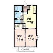 パル石井IIの間取り画像