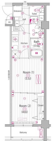 ガーラ・ヒルズ新宿の間取り画像