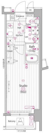 ガーラ・ヒルズ新宿の間取り画像