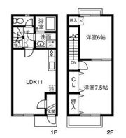 DUPLEX 国王151Bの間取り画像