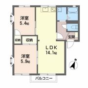 メゾンヴェルト Bの間取り画像