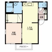 クロワール見付久保 Aの間取り画像