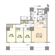 ザ・パークハウス西新宿タワー60の間取り画像