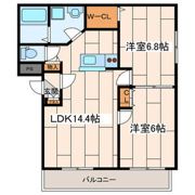 ジュネス・HLの間取り画像