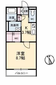 ウォルナット東朝日町の間取り画像