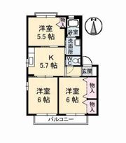 シャーメゾン大原 B棟の間取り画像