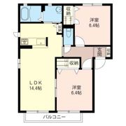 ドミールAの間取り画像