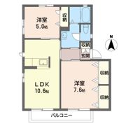 アンソレイエ Iの間取り画像