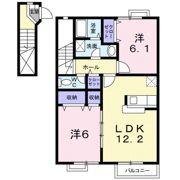 サラダハイツの間取り画像