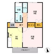 エバンスタウンコスモ Aの間取り画像