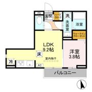 GRAND D-ROOM女鳥羽の間取り画像