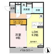 GRAND D-ROOM女鳥羽の間取り画像