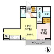 GRAND D-ROOM女鳥羽の間取り画像