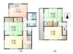 亀井借家の間取り画像