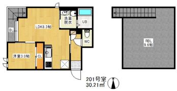 GRANDTIC Dolce井尻の間取り画像
