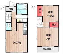 東藤江戸建ての間取り画像