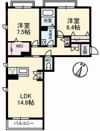 ブルーシエル A棟の間取り画像