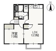 アイリス Aの間取り画像