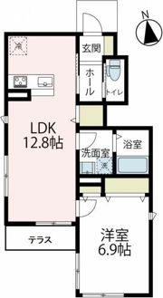 モンクール立場の間取り画像