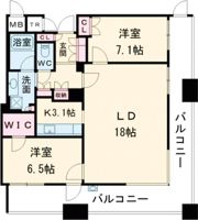 Dグラフォート神戸三宮タワーの間取り画像