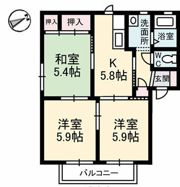 ツインマークウエスト A棟の間取り画像