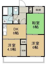 第2丸米ハイツの間取り画像