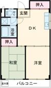 レイクサイドハイツの間取り画像