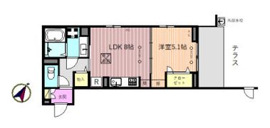 リベリオス相模大野壱番館の間取り画像