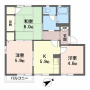 アイクスコートK・Lの間取り画像