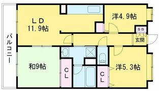 クラーロエスパシオの間取り画像