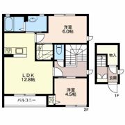 マストタウン長倉 Dの間取り画像