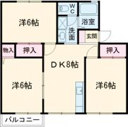 ルネハウスAの間取り画像