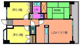 マンションリバーハンズの間取り画像