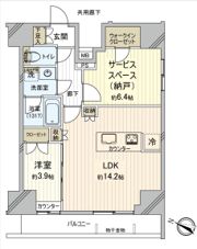 メインステージ十条Ⅱの間取り画像