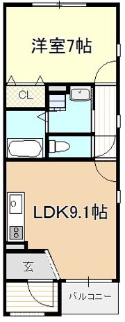 クレセールの間取り画像